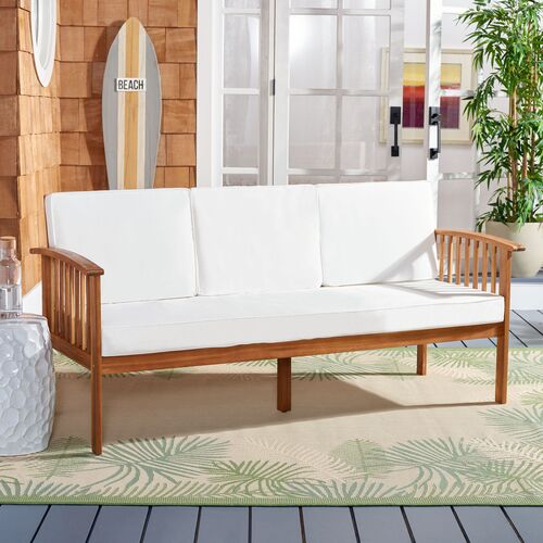 Dashiell Outdoor Bench, Natural/Beige 2 Dashiell Outdoor Bench, Natural/Beige
