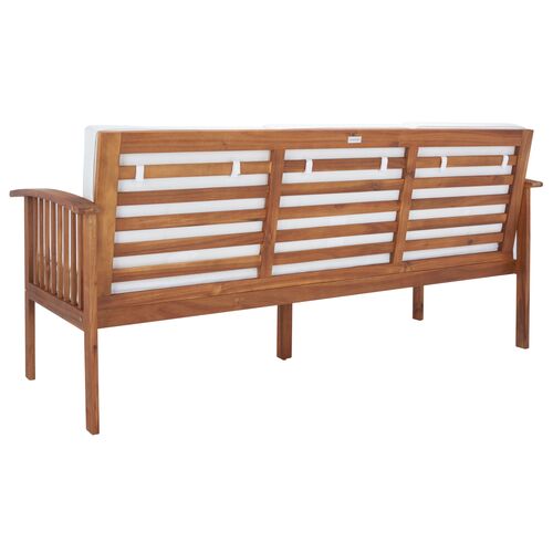 Dashiell Outdoor Bench, Natural/Beige 8 Dashiell Outdoor Bench, Natural/Beige