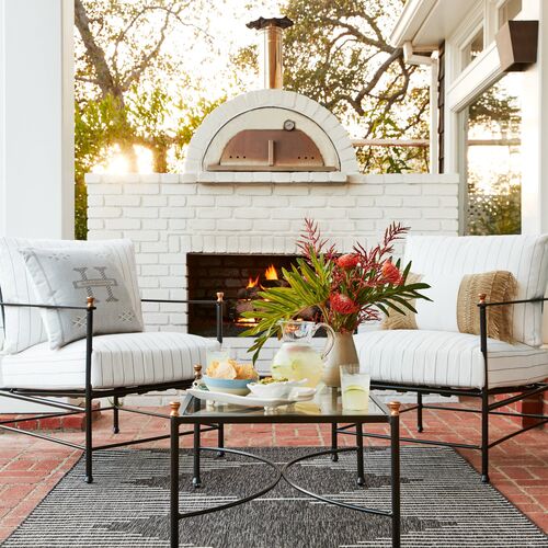 Persephone Outdoor Rug, Charcoal 4 Persephone Outdoor Rug, Charcoal