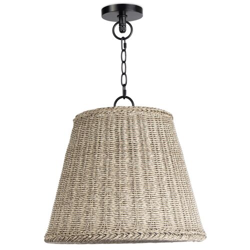 AugustineLarge Outdoor Pendant, Weathered White