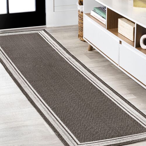 Jamie Indoor/Outdoor Rug, Black/Cream 10 Jamie Indoor/Outdoor Rug, Black/Cream