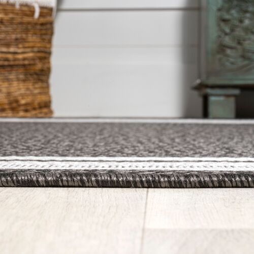 Jamie Indoor/Outdoor Rug, Black/Cream 6 Jamie Indoor/Outdoor Rug, Black/Cream