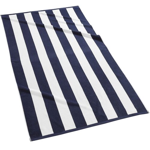 Cabana Stripe Beach Towel, Navy