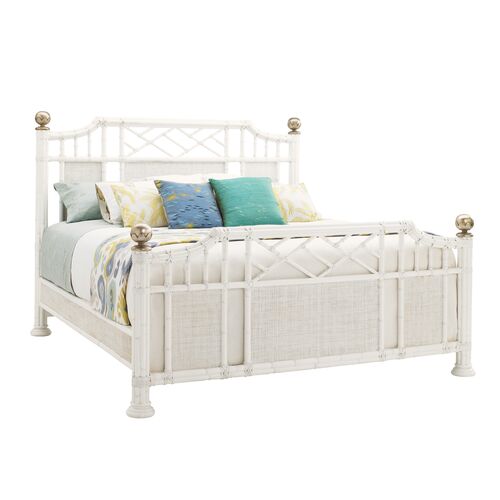 Ivory Key Pritchards Bay Panel Bed, White