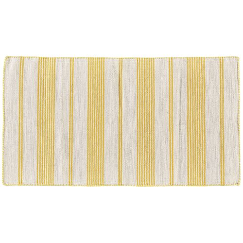 Gilford Outdoor Rug, Gold/White 4 Gilford Outdoor Rug, Gold/White