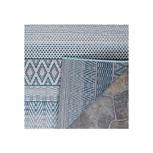 Palm Beach Outdoor Rug, Surf/Ivory 4 Palm Beach Outdoor Rug, Surf/Ivory