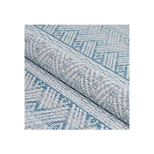 Palm Beach Outdoor Rug, Surf/Ivory 6 Palm Beach Outdoor Rug, Surf/Ivory