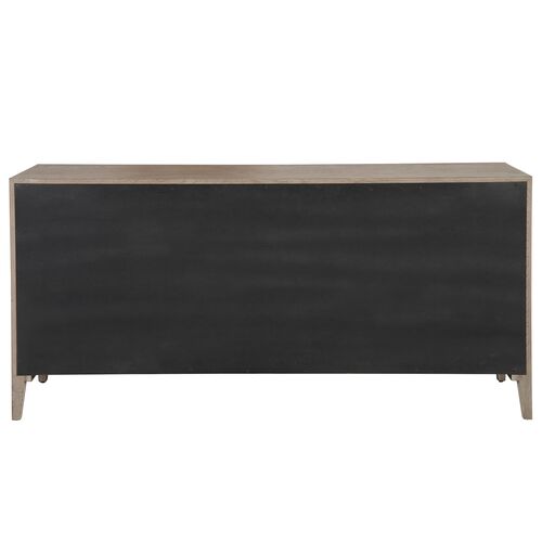 Vivian 6-Drawer Dresser, Gray Oak 3 Vivian 6-Drawer Dresser, Gray Oak