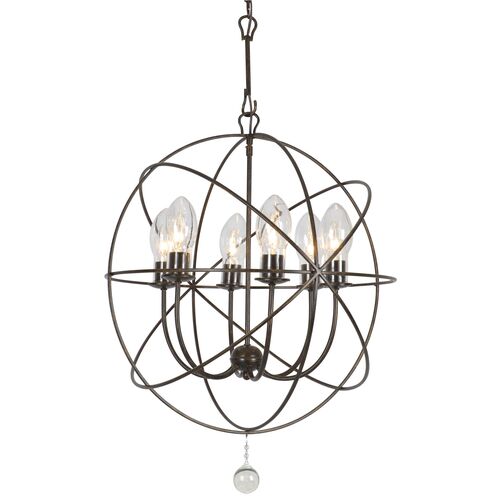 Solaris Outdoor 6-Light Chandelier, Bronze 4 Solaris Outdoor 6-Light Chandelier, Bronze