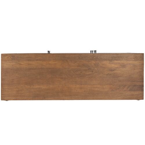 Tate 3-Door Cabinet, Brown/Black 5 Tate 3-Door Cabinet, Brown/Black