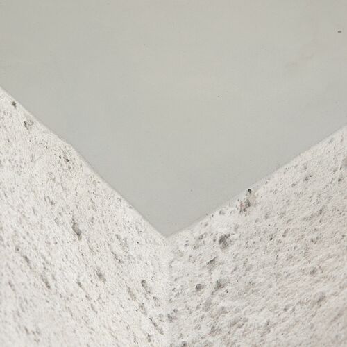 Celeste Outdoor Square End Table, Matte White Concrete 5 Celeste Outdoor Square End Table, Matte White Concrete
