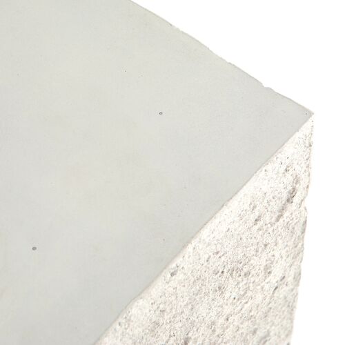 Celeste Outdoor Square End Table, Matte White Concrete 7 Celeste Outdoor Square End Table, Matte White Concrete