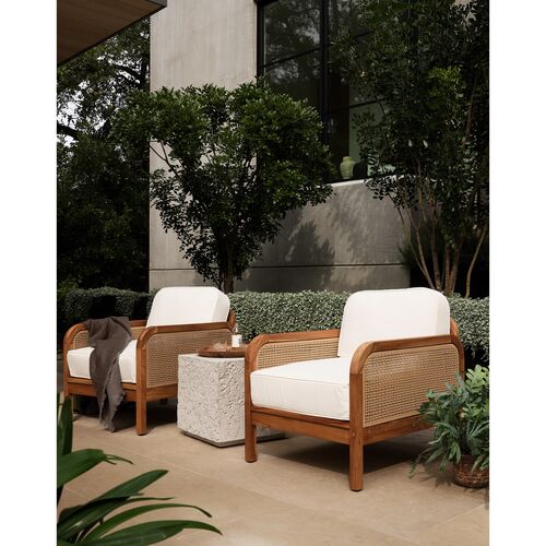 Celeste Outdoor Square End Table, Matte White Concrete 9 Celeste Outdoor Square End Table, Matte White Concrete