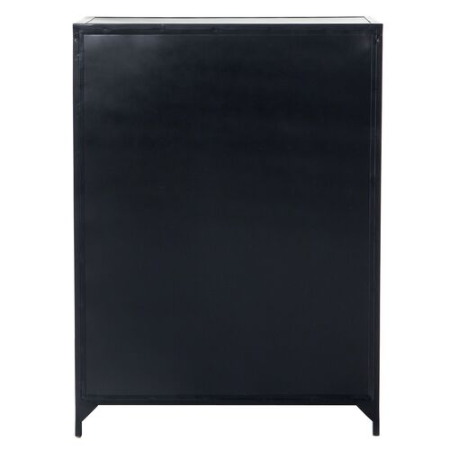 Coraline 8-Drawer Tall Dresser, Black 10 Coraline 8-Drawer Tall Dresser, Black