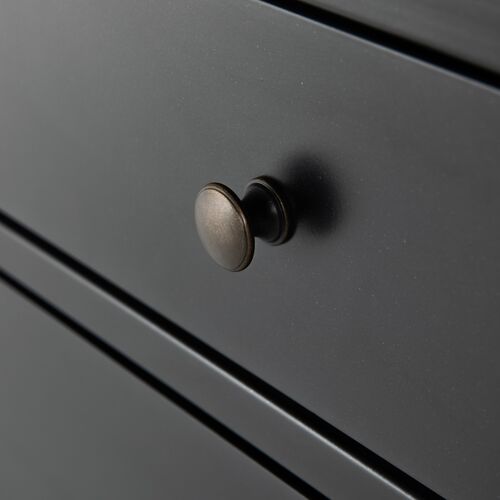 Coraline 8-Drawer Tall Dresser, Black 8 Coraline 8-Drawer Tall Dresser, Black