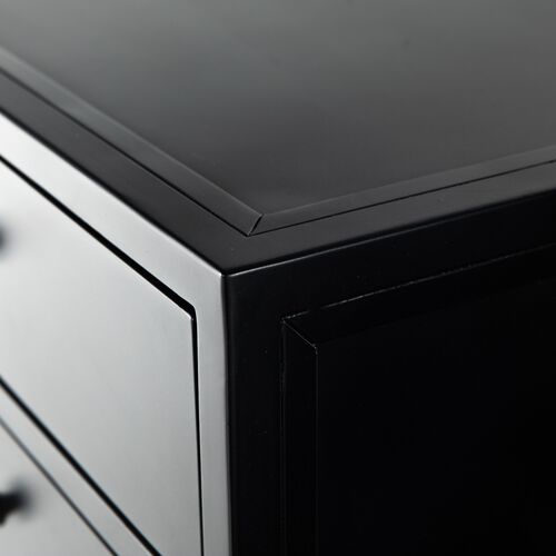 Coraline 8-Drawer Tall Dresser, Black 9 Coraline 8-Drawer Tall Dresser, Black