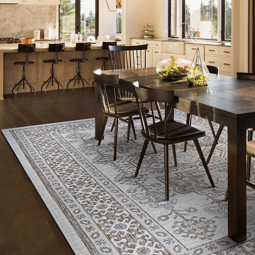 Roseburg Outdoor Rug, Ivory/Sand 7 Roseburg Outdoor Rug, Ivory/Sand