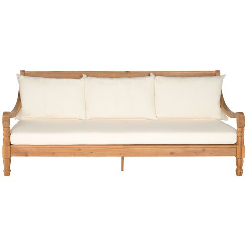 Vail Outdoor Acacia Day Bed