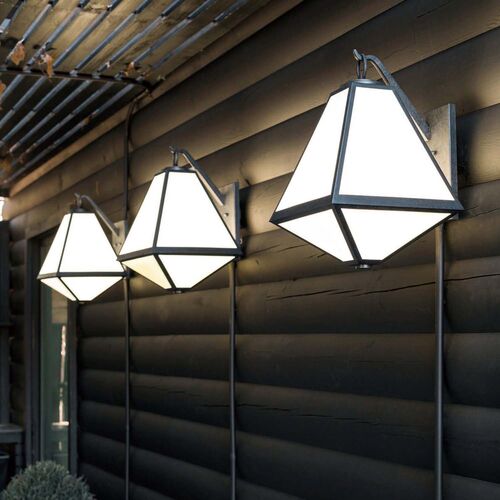 Glacier Outdoor 3-Light Sconce, Charcoal 6 Glacier Outdoor 3-Light Sconce, Charcoal