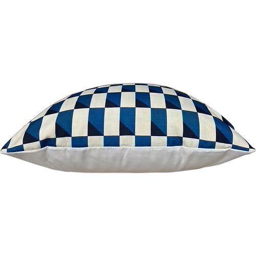 Cadet Outdoor 20x20 Pillow, Indigo/Ivory 2 Cadet Outdoor 20x20 Pillow, Indigo/Ivory