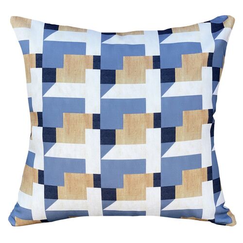 Esher Indoor/Outdoor 19x19 Pillow, Mod Geo 1 Esher Indoor/Outdoor 19x19 Pillow, Mod Geo