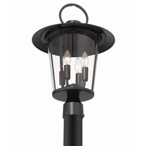 Andover 4-Light Outdoor Post Light, Matte Black 2 Andover 4-Light Outdoor Post Light, Matte Black