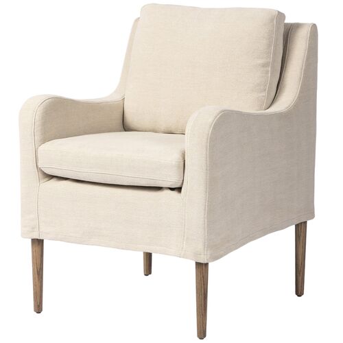 Aurelia Linen Slipcover Dining Chair 1 Aurelia Linen Slipcover Dining Chair