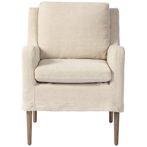 Aurelia Linen Slipcover Dining Chair 2 Aurelia Linen Slipcover Dining Chair