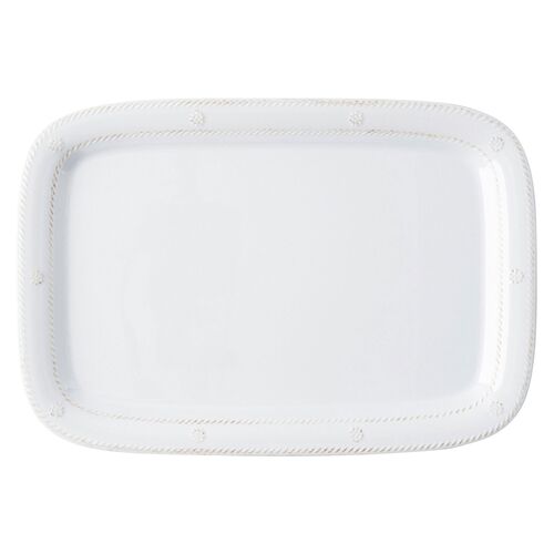 Berry & Thread Melamine Serving Tray, White