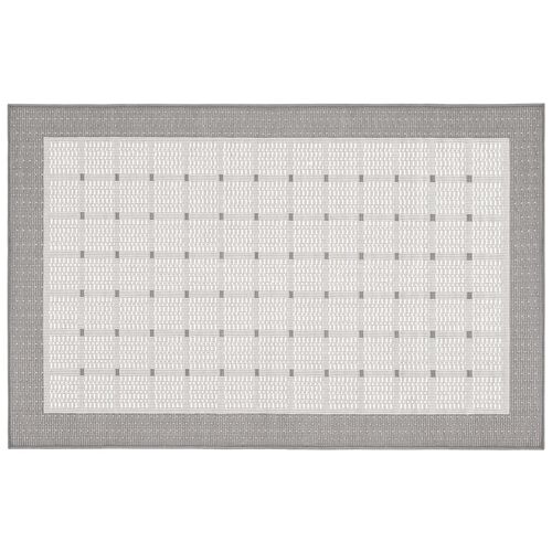 Bermuda Border Outdoor Rug, Gray/Ivory 1 Bermuda Border Outdoor Rug, Gray/Ivory