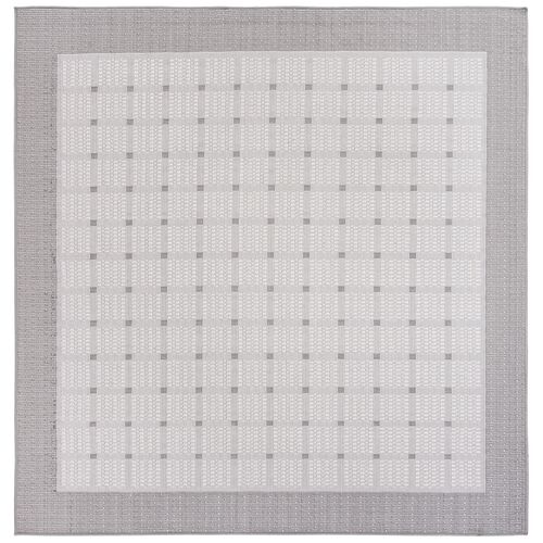 Bermuda Border Outdoor Rug, Gray/Ivory 3 Bermuda Border Outdoor Rug, Gray/Ivory