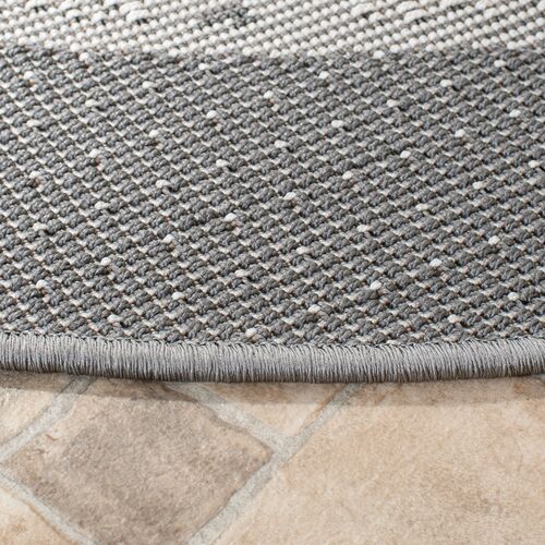 Bermuda Border Outdoor Rug, Gray/Ivory 7 Bermuda Border Outdoor Rug, Gray/Ivory