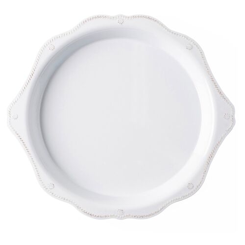 Berry & Thread Melamine Round Platter, White