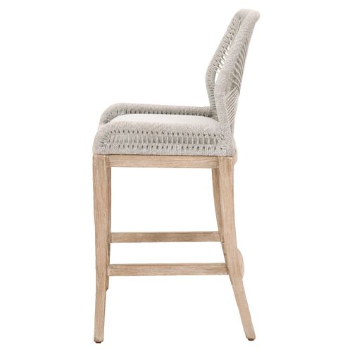 Easton Rope Barstool, Taupe/Pumice 3 Easton Rope Barstool, Taupe/Pumice