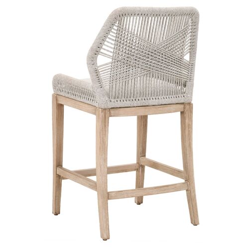 Easton Rope Barstool, Taupe/Pumice 4 Easton Rope Barstool, Taupe/Pumice