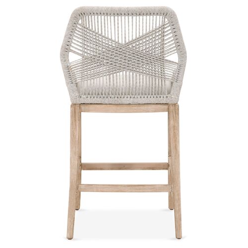 Easton Rope Barstool, Taupe/Pumice 5 Easton Rope Barstool, Taupe/Pumice
