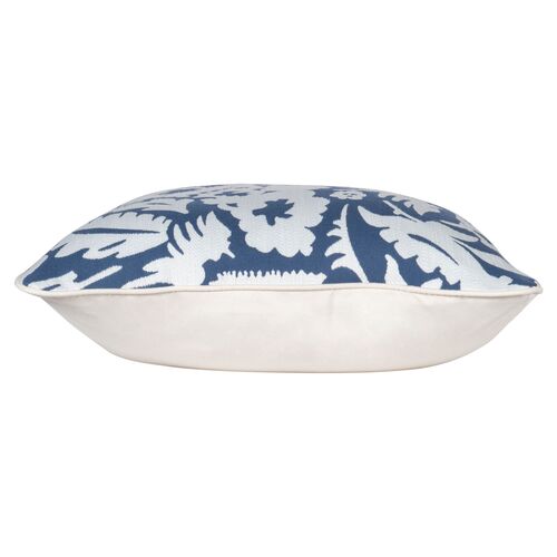 Farah Outdoor Pillow, Navy/White 2 Farah Outdoor Pillow, Navy/White