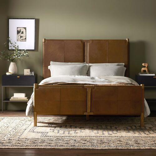 Ralph Leather Panel Bed 2 Ralph Leather Panel Bed