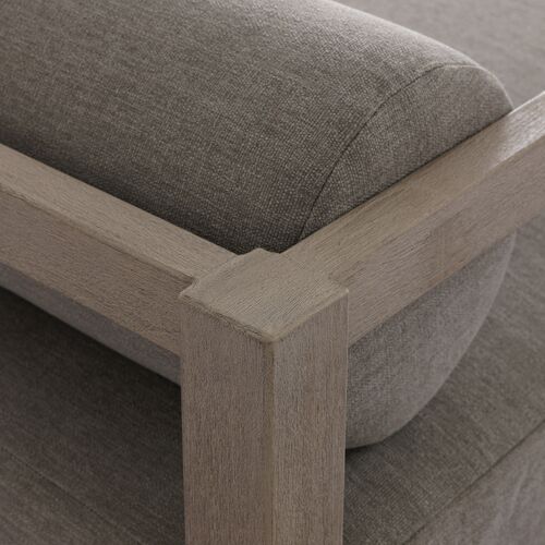 Bondhi Oudoor Daybed, Washed Brown Teak/Grey 8 Bondhi Oudoor Daybed, Washed Brown Teak/Grey