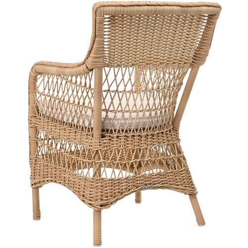Marie Outdoor Armchair, Natural/White 4 Marie Outdoor Armchair, Natural/White
