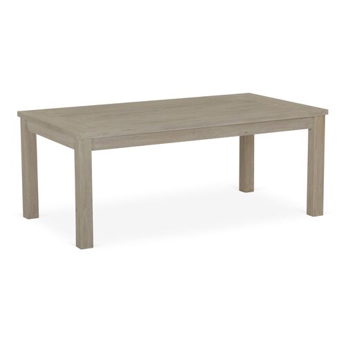Coastal Teak Outdoor Coffee Table, Tan 1 Coastal Teak Outdoor Coffee Table, Tan