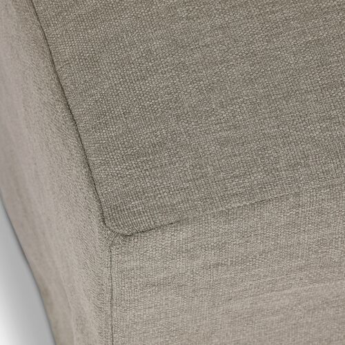 Bondhi Oudoor Ottoman, Washed Brown Teak/Grey 6 Bondhi Oudoor Ottoman, Washed Brown Teak/Grey