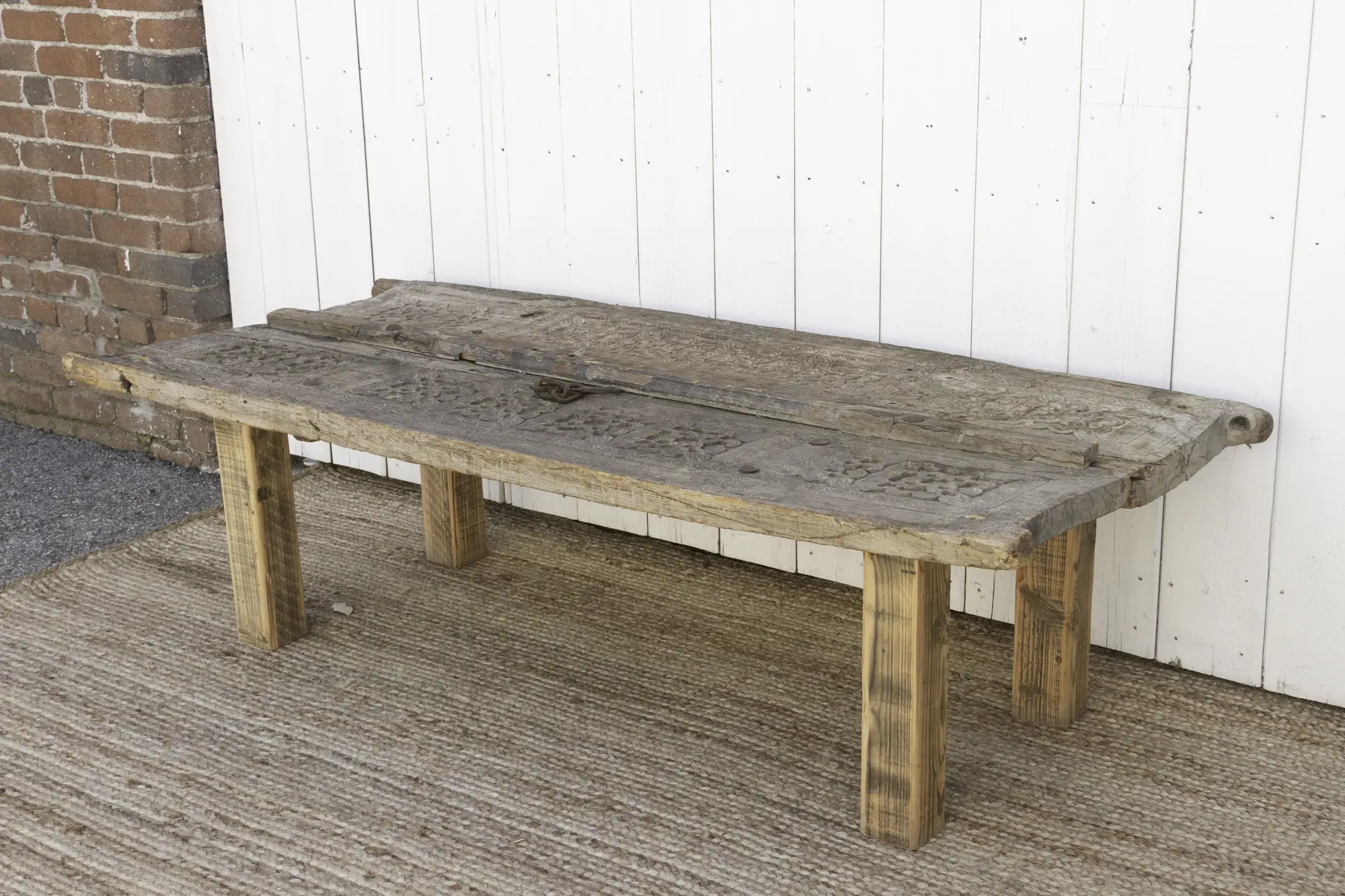 Rare Swat Valley Carved Coffee Table 4 Rare Swat Valley Carved Coffee Table