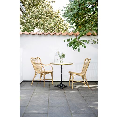 Margret Outdoor Dining Chair, Natural 6 Margret Outdoor Dining Chair, Natural