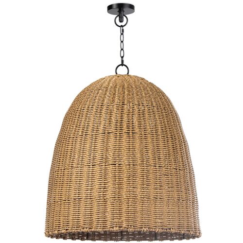 Beehive Large Outdoor Pendant, Natural