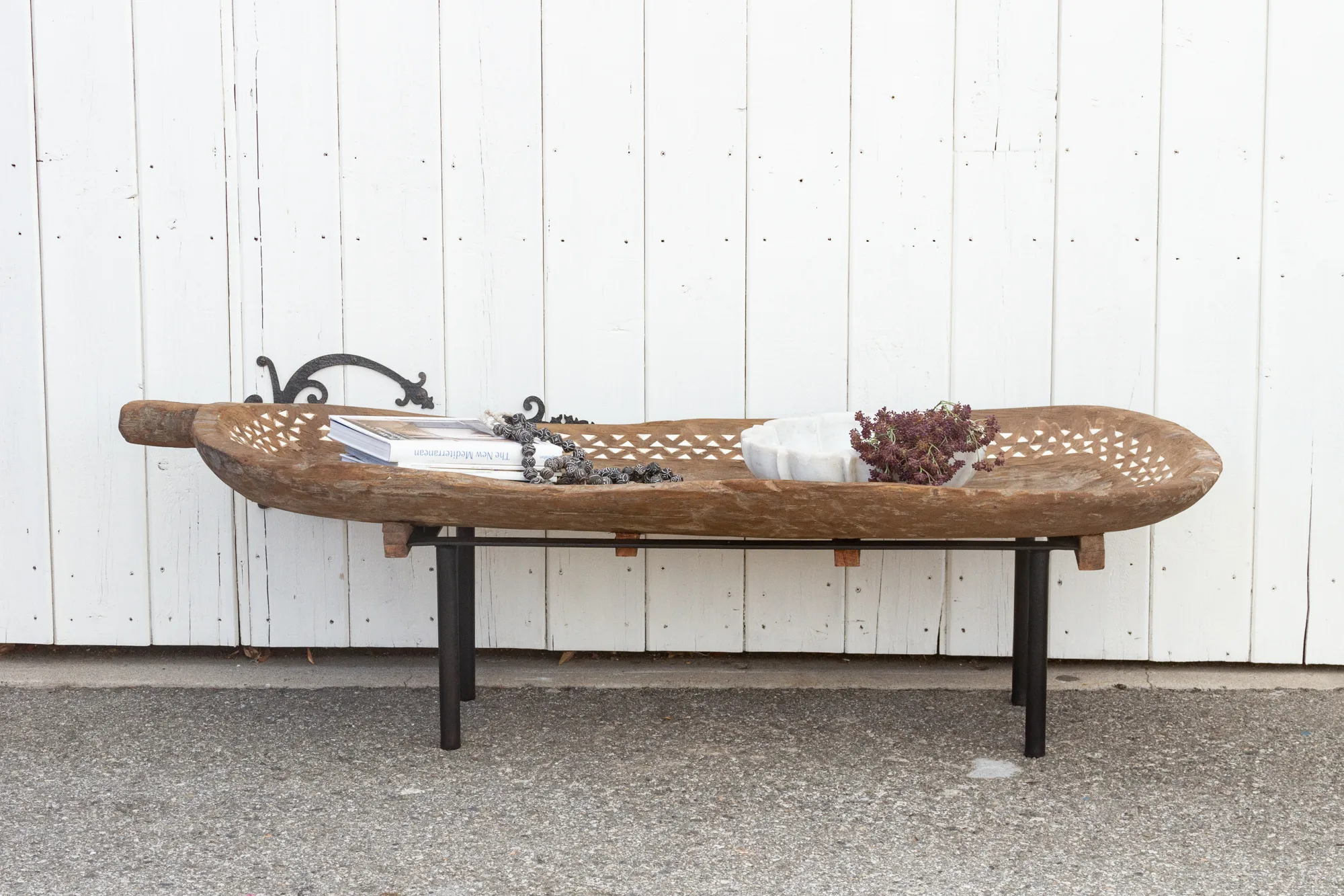 Trough Table with Mother of Pearl Inlay 2 Trough Table with Mother of Pearl Inlay