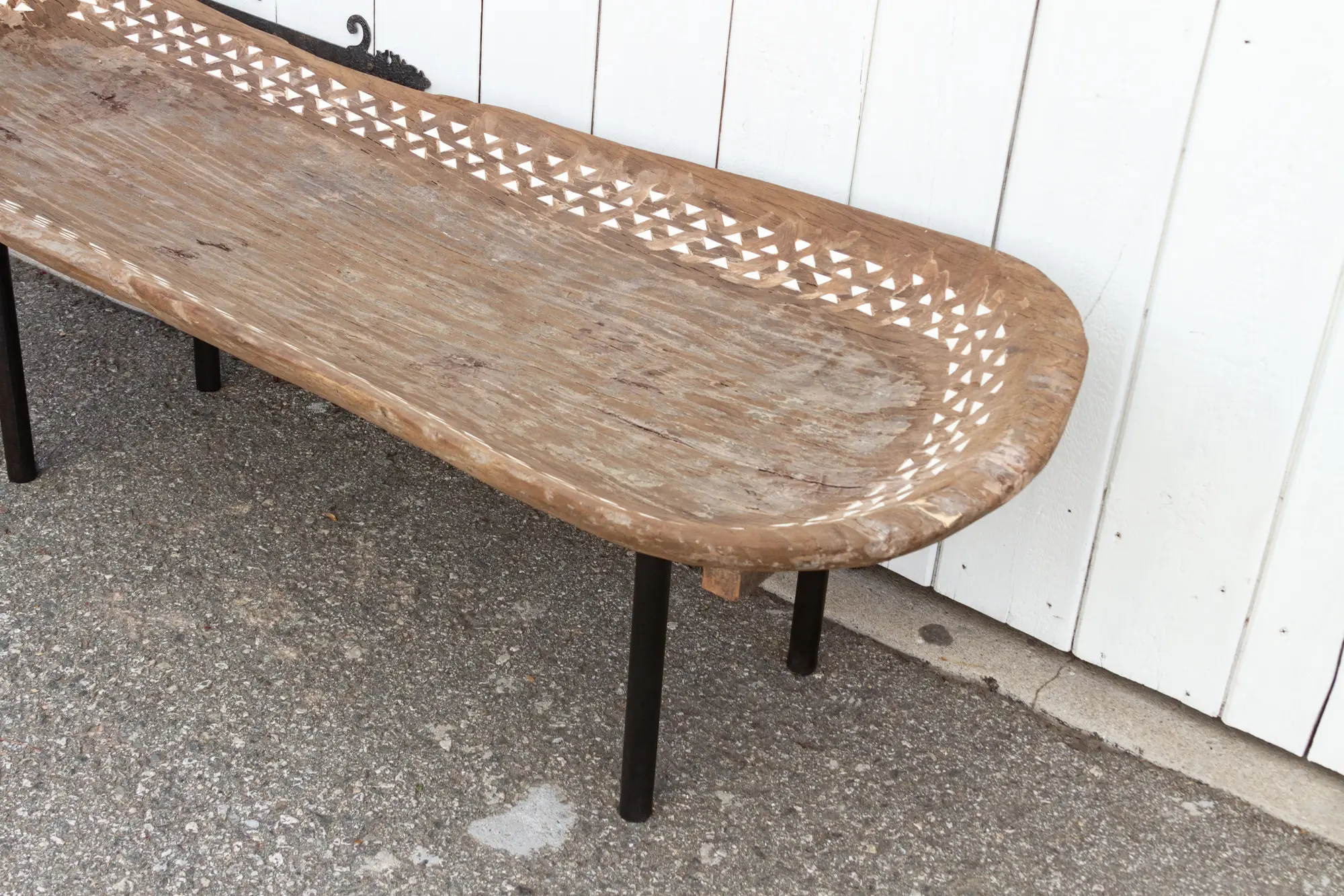 Trough Table with Mother of Pearl Inlay 3 Trough Table with Mother of Pearl Inlay
