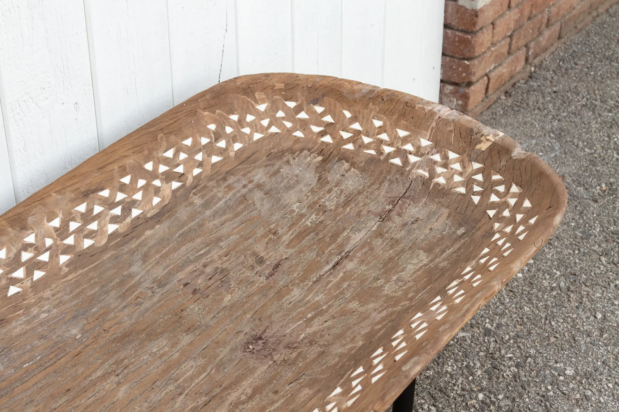 Trough Table with Mother of Pearl Inlay 5 Trough Table with Mother of Pearl Inlay