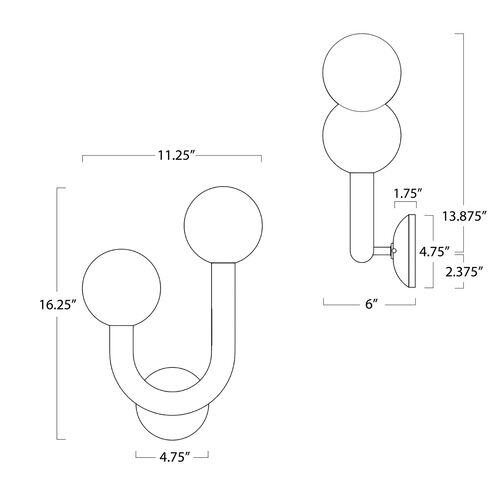 Happy Outdoor Wall Sconce, Black 5 Happy Outdoor Wall Sconce, Black