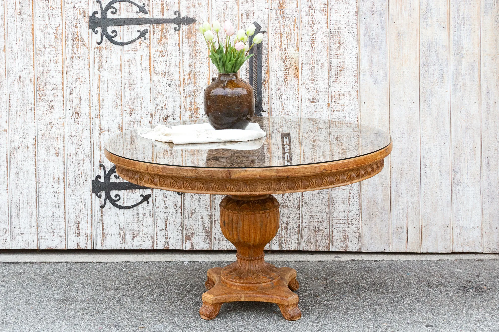 Antique Round Anglo Indian Table 2 Antique Round Anglo Indian Table